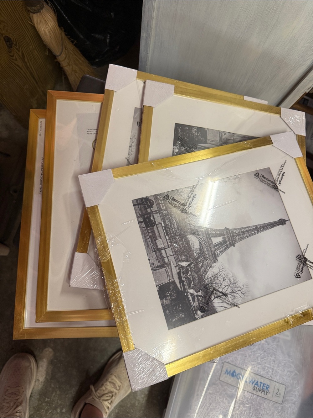 5 pack of Gold Frames